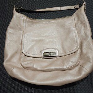 Coach Ivory Leather Hobo Purse